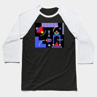 Memphis Pattern 75 / 80s Retro Baseball T-Shirt